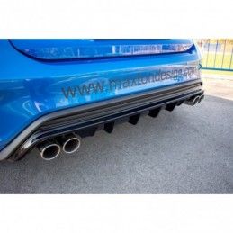 Maxton Rear Valance with Exhaust Ford Focus MK4 St-line Gloss Black \ Multibras, FORD