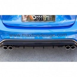 Maxton Rear Valance with Exhaust Ford Focus MK4 St-line Gloss Black \ Multibras, FORD