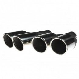 Maxton Rear Valance with Exhaust Ford Focus MK4 St-line Gloss Black \ Multibras, FORD