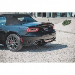 Maxton Rear Side Splitters Fiat 124 Spider Abarth Gloss Black, FIAT