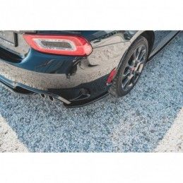 Maxton Rear Side Splitters Fiat 124 Spider Abarth Gloss Black, FIAT