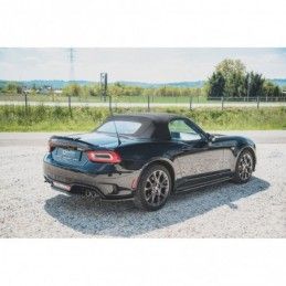 Maxton Rear Side Splitters Fiat 124 Spider Abarth Gloss Black, FIAT