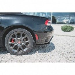 Maxton Rear Side Splitters Fiat 124 Spider Abarth Gloss Black, FIAT