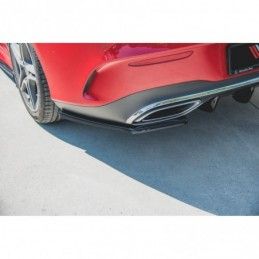 Maxton Rear Side Splitters Mercedes-Benz CLA Shooting Brake AMG-Line X118 Gloss Black, MERCEDES