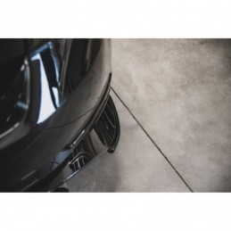 Maxton Rear Side Splitters VW Golf 7 GTI TCR Gloss Black, Golf 7