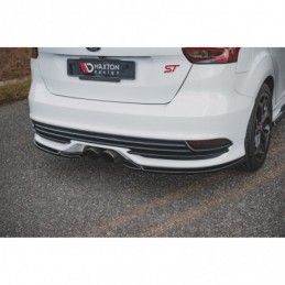 Maxton Rear Side Splitters V.2 Ford Focus ST Mk3 Facelift Gloss Black, MAXTON DESIGN