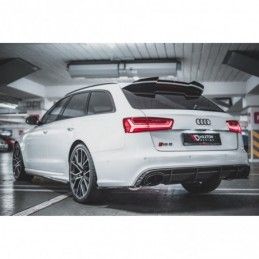 Maxton Rear Side Splitters V.2 Audi RS6 C7 Gloss Black, MAXTON DESIGN