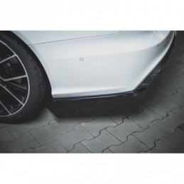 Maxton Rear Side Splitters V.2 Audi RS6 C7 Gloss Black, MAXTON DESIGN