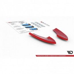 Maxton Rear Side Splitters VW Golf 7 GTI TCR RED, Golf 7