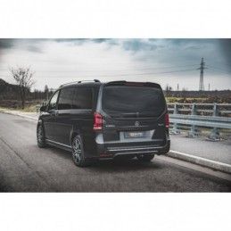 Maxton Rear Side Splitters V.2 Mercedes-Benz V-Class AMG-Line W447 Facelift Gloss Black, MAXTON DESIGN