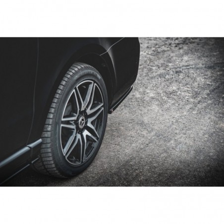 Maxton Rear Side Splitters V.2 Mercedes-Benz V-Class AMG-Line W447 Facelift Gloss Black, MAXTON DESIGN