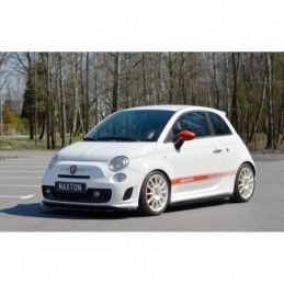 Maxton SIDE SKIRTS DIFFUSERS FIAT 500 ABARTH MK1 Gloss Black, FIAT