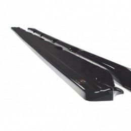 Maxton SIDE SKIRTS DIFFUSERS VW GOLF MK7 FACELIFT STANDARD Gloss Black, Golf 7