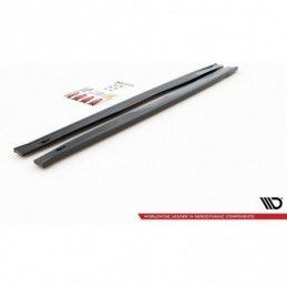 Maxton Side Skirts Diffusers Fiat 124 Spider Abarth Gloss Black, FIAT