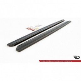 Maxton Side Skirts Diffusers Seat Leon Cupra / FR SC Mk3 / Mk3 FL Gloss Black, Leon Mk3 FR