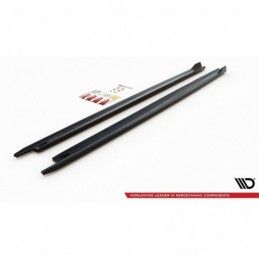 Maxton Side Skirts Diffusers V.1 Skoda Octavia Mk4 Gloss Black, SKODA