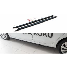 Maxton Side Skirts Diffusers V.2 Skoda Octavia Mk4 Gloss Black, SKODA