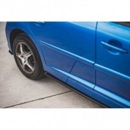 Maxton Side Skirts Diffusers Peugeot 207 Sport Gloss Black, 207