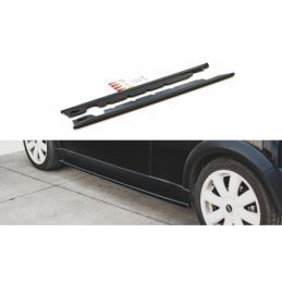 Maxton Side Skirts Diffusers Mini Cooper / One R50 Gloss Black, Mini