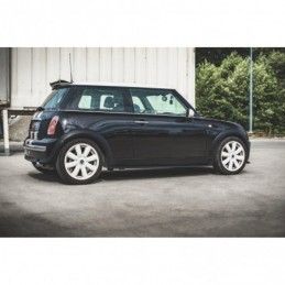 Maxton Side Skirts Diffusers Mini Cooper / One R50 Gloss Black, Mini