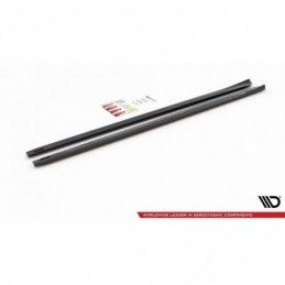 Maxton Side Skirts Diffusers V.4 VW Golf 7 R / R-Line Facelift Gloss Black, Golf 7