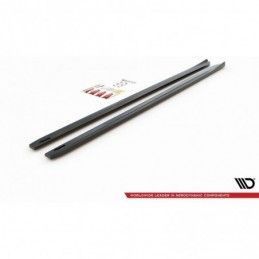 Maxton Side Skirts Diffusers V.4 VW Golf 7 R / R-Line Facelift Gloss Black, Golf 7