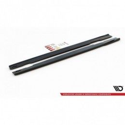 Maxton Side Skirts Diffusers Mercedes-Benz CLA AMG-Line C118 Gloss Black, MERCEDES