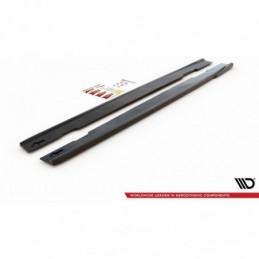 Maxton Side Skirts Diffusers Mercedes-Benz CLA AMG-Line C118 Gloss Black, MERCEDES