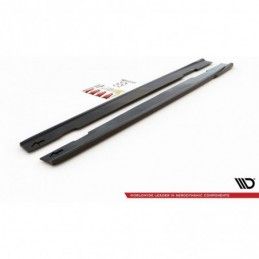 Maxton Side Skirts Diffusers Mercedes-Benz CLA AMG-Line C118 Gloss Black, MERCEDES