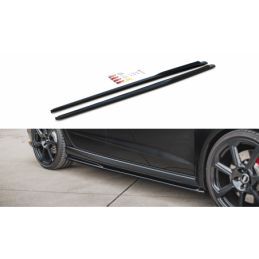 Maxton Side Skirts Diffusers V.2 Audi RS3 8V Sportback Facelift Gloss Black, A3/S3/RS3 8V