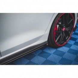 Maxton Side Skirts Diffusers Volkswagen Golf 8 GTI Gloss Black, MAXTON DESIGN