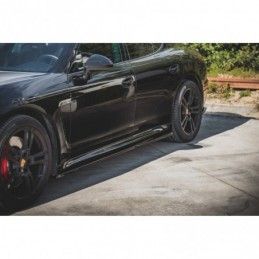 Maxton Side Skirts Diffusers V.1 Porsche Panamera Turbo 970 Facelift Gloss Black, MAXTON DESIGN