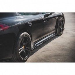 Maxton Side Skirts Diffusers V.1 Porsche Panamera Turbo 970 Facelift Gloss Black, MAXTON DESIGN