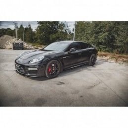 Maxton Side Skirts Diffusers V.1 Porsche Panamera Turbo 970 Facelift Gloss Black, MAXTON DESIGN