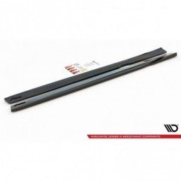 Maxton Side Skirts Diffusers V.1 Volvo S60/V60 R-Design Mk3 Gloss Black, MAXTON DESIGN