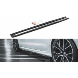 Maxton Side Skirts Diffusers V.2 Audi RS6 C7 Gloss Black, MAXTON DESIGN