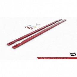 Maxton Side Skirts Diffusers VW Golf 7 GTI TCR RED, Golf 7