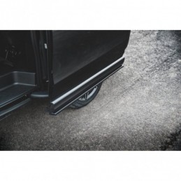 Maxton Side Skirts Diffusers Mercedes-Benz V-Class Long AMG-Line W447 Facelift Gloss Black, MAXTON DESIGN