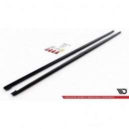 Maxton Side Skirts Diffusers Mercedes-Benz V-Class Long AMG-Line W447 Facelift Gloss Black, MAXTON DESIGN