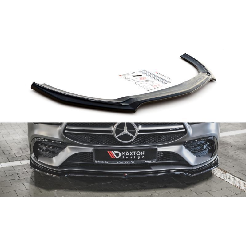 Maxton Front Splitter V.1 Mercedes-AMG CLA 35 Aero C118 Gloss Black, MAXTON DESIGN