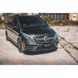 Maxton Front Splitter V.2 Mercedes-Benz V-Class AMG-Line W447 Facelift Gloss Black, MAXTON DESIGN