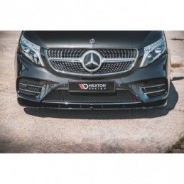 Maxton Front Splitter V.2 Mercedes-Benz V-Class AMG-Line W447 Facelift Gloss Black, MAXTON DESIGN