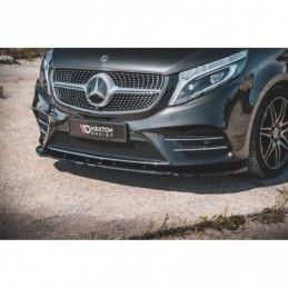 Maxton Front Splitter V.2 Mercedes-Benz V-Class AMG-Line W447 Facelift Gloss Black, MAXTON DESIGN