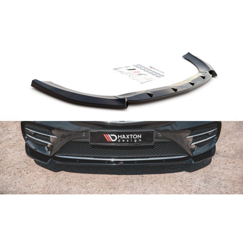 Maxton Front Splitter V.3 Mercedes-Benz V-Class AMG-Line W447 Facelift Gloss Black, MAXTON DESIGN