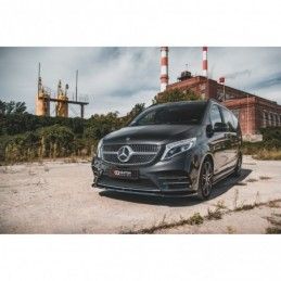 Maxton Front Splitter V.3 Mercedes-Benz V-Class AMG-Line W447 Facelift Gloss Black, MAXTON DESIGN