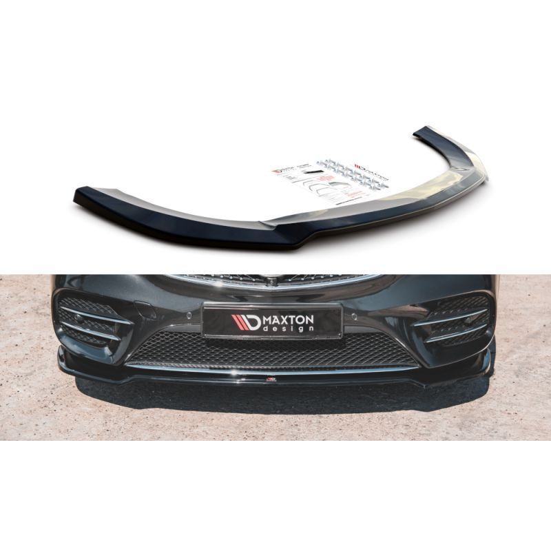 Maxton Front Splitter V.4 Mercedes-Benz V-Class AMG-Line W447 Facelift Gloss Black, MAXTON DESIGN