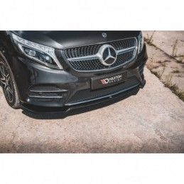 Maxton Front Splitter V.4 Mercedes-Benz V-Class AMG-Line W447 Facelift Gloss Black, MAXTON DESIGN