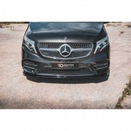 Maxton Front Splitter V.4 Mercedes-Benz V-Class AMG-Line W447 Facelift Gloss Black, MAXTON DESIGN