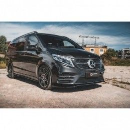 Maxton Front Splitter V.4 Mercedes-Benz V-Class AMG-Line W447 Facelift Gloss Black, MAXTON DESIGN