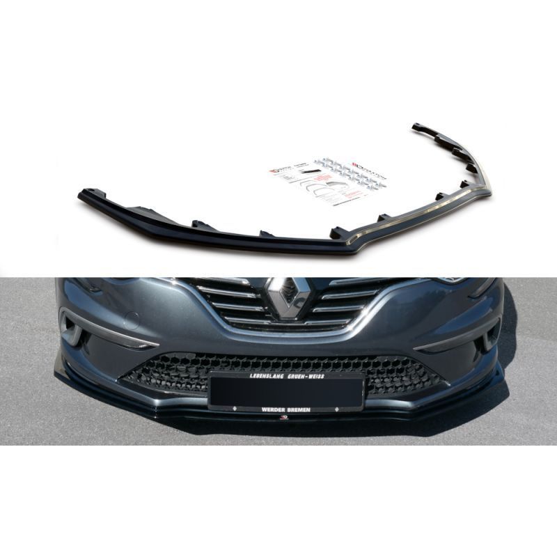 Maxton Front Splitter Renault Megane Mk.4 GT-Line Gloss Black, MAXTON DESIGN